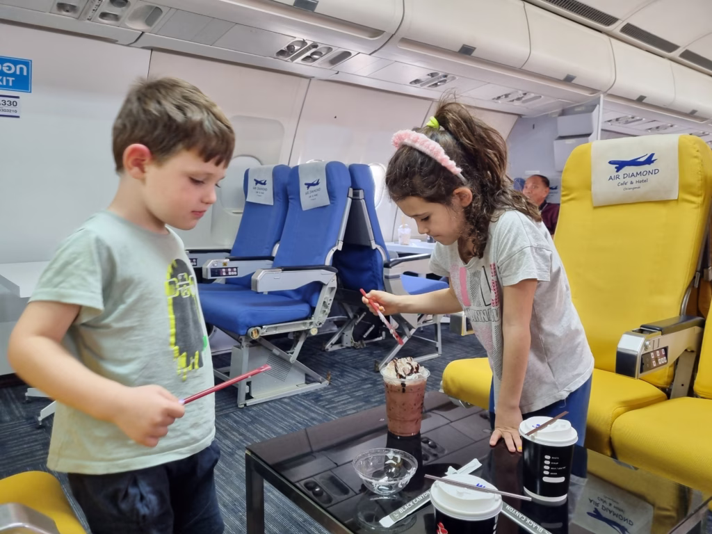 Air Diamond Café a cafe in an airplane